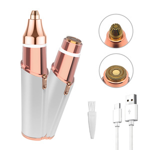 Mini tondeuse à lèvres et à sourcils USB pour la maison, pince à épiler électrique 2 en 1, épilation - Product Image 5