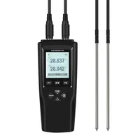 Termómetro RTD de Alta Precisión YET-720, Sonda de Doble Canal PT100/PT1000, Calibración Multipunto, Herramienta de Medición de Temperatura