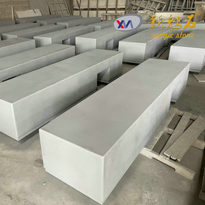 Nuevos Materiales de Construcción de Piedra, Banco de Hormigón Prefabricado 2500*600*600, Mobiliario para Parques al Aire Libre - Product Image 2
