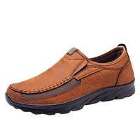Chaussures décontractées respirantes pour hommes grandes tailles, style mocassins à enfiler pour affaires