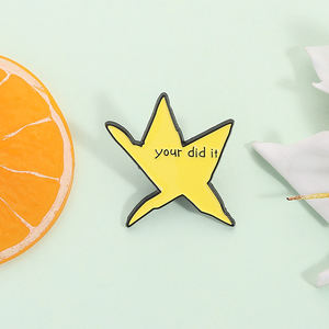 Sming Pins Your Did It Meme Star esmalte Pins creativo Irregular meteorito pentagrama haciendo <span class=keywords><strong>mi</strong></span> <span class=keywords><strong>mejor</strong></span> broche solapa insignia joyería - Product Image 4