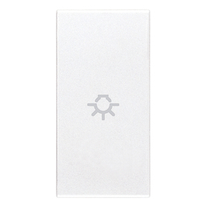 White Axial Light <b>Switch</b> Button 2.2 In Length 4.4 In Width 0.4 In Height Wall <b>Switches</b> - Product Image 1