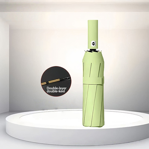 Ô dù gấp ba tự động phủ lớp chống nắng, thiết kế hiện đại, dùng làm quà tặng, bán buôn, chống gió mạnh, dành cho doanh nghiệp - Product Image 4