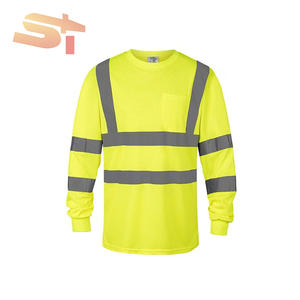 เสื้อยืดแขนยาวสำหรับผู้ชายแบบสะท้อนแสงสำหรับงานก่อสร้าง กันน้ำ เพื่อความปลอดภัยในการทำงาน - Product Image 2