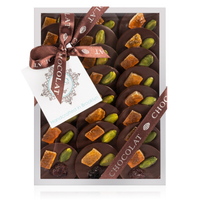 Boîte à chocolat en carton de luxe, boîte d'emballage en métal noir, avec séparation de papier, boîte à chocolat en aluminium pour cadeau