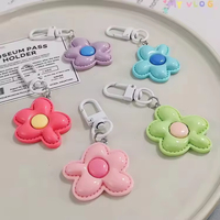 Gantungan Kunci Bunga Kawaii Baru 5 Kelopak Resin untuk Dompet/Ponsel, Aksesoris Earphone Lucu & Aksesoris Tas DIY