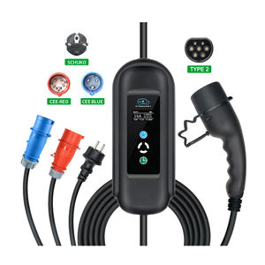 Портативное зарядное устройство Y Type 1 типа 2 GBT 3,6 кВт 7 кВт 11 кВт 22 кВт 16A 32A schuko cee красный синий iec 62196 sae j1772 - Product Image 1