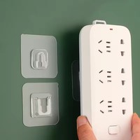 Crochet de fixation multifonctionnel en plastique sans perforation, robuste, pour routeur et rangement