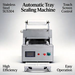 Plateau automatique électrique conforme à la norme CE pour l'emballage alimentaire avec <span class=keywords><strong>machine</strong></span> de scellage de plateaux en film - Product Image 2
