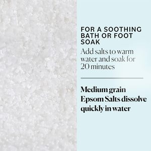 100% Pure Natural Vegan & Cruelty Free Relaxation des grains moyens Sulfate de magnésium <span class=keywords><strong>Sel</strong></span> d'<span class=keywords><strong>Epsom</strong></span> Bain de trempage <span class=keywords><strong>pour</strong></span> le bain et <span class=keywords><strong>les</strong></span> <span class=keywords><strong>pieds</strong></span> - Product Image 3