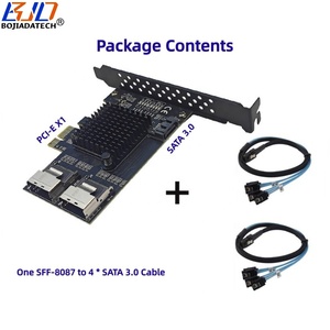 PCI Express PCIe X1 PCI-E 3.0 1x + 2 Mini SAS SFF-8087 kết nối bộ chuyển đổi thẻ 8 * SATA 3.0 Cáp hỗ trợ 9 ổ đĩa cứng - Product Image 6