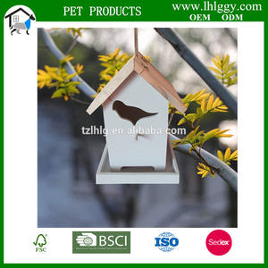 Nichoir à oiseaux en bois de conception naturelle, grand / moyen / petit - Product Image 5