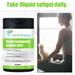 Emballage personnalisé, complément CLA, non OGM, acide linoléique conjugué actif, gélules pour soutenir la récupération musculaire, capsules molles - Product Image 5