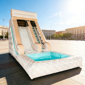 <span class=keywords><strong>Piscine</strong></span> gonflable pour enfants avec toboggan, château gonflable aquatique pour fêtes en extérieur et <span class=keywords><strong>location</strong></span> - Product Image 1
