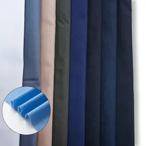 Sahte kürk platin kumaş Retro fabrika temini pamuklu giysiler gömlek kumaşlar dokuma hafif düz boyalı özel tasarımlar kabul
