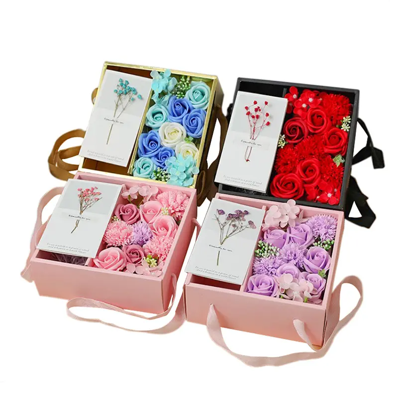 high quality mama boxes for flowers luxury boxes for roses package Mother's day gift florist boxes logo custom
