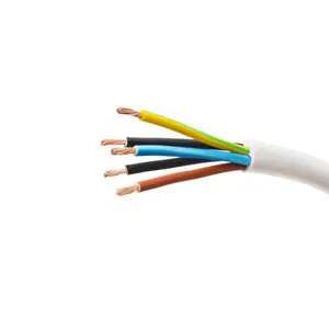 cable copper conductor PVC flexible 5 core power cable