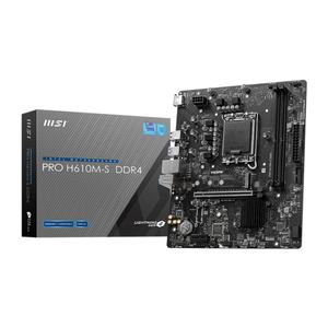 MSI PC Motherboard PRO H610M-S DDR4 2x DDR4 LGA 1700 Support 12th Processor Gaming Processor - Product Image 1