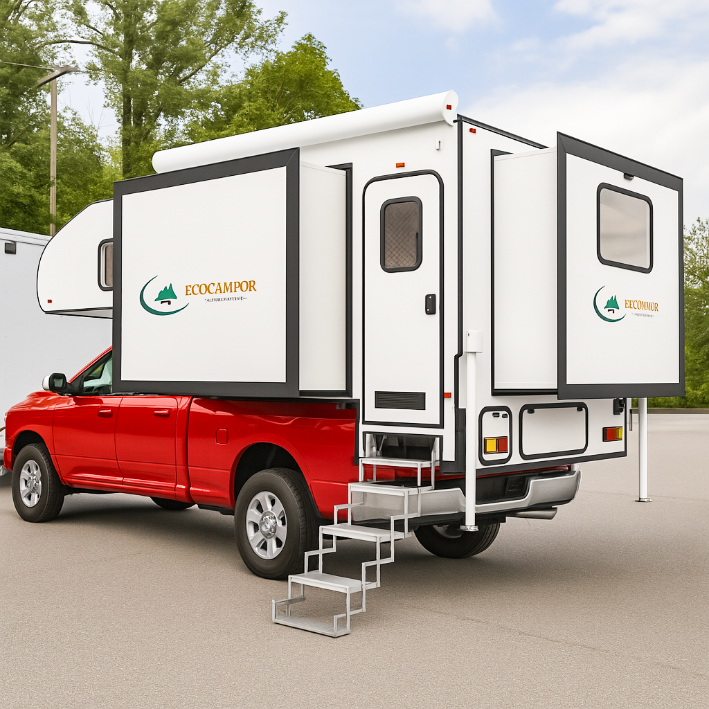Прямая Продажа с завода, кемпер для 312 Ecocampor для пикапа, большая кровать, душевая кухня, Автономная энергосистема, 4 для путешествий, кемпинга