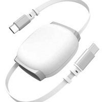 Cable de Datos USB-C a Tipo-C Magnético Retráctil de Ángulo Recto de 3 pies, 240W, 6A, Carga Rápida, TPE, con Logotipo Personalizado para Laptop, Cámara y Computadora