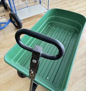 Disesuaikan 125L TC2135 plastik roda empat tangan truk ringan 300kg beban taman Dump Cart untuk alat Platform - Product Image 4