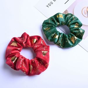 Coleteros de Terciopelo Navideños Personalizados con Estampado Dorado, Lazos para el Cabello de Lujo, Accesorios Festivos para Mujer, Coleteros Hechos a Mano - Product Image 2
