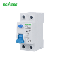 EBASEE VT7R 2P Type A Disjoncteur différentiel RCCB 30mA IEC-61008 25A/40A/63A Rail DIN OEM/ODM Vente directe usine