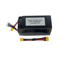 Batterie LiPo compacte 8S 29,6V 16000mAh à débit élevé, sortie de tension plate, charge moyenne, pour pulvérisateur agricole UAV