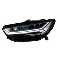 Conjunto de Faros LED Láser de Triple Lente XUNBAI para Audi A6 C7 2012-2016, 12V 60W, DRL, Señal de Giro, CAN Bus, Plug and Play, Repuestos para Auto