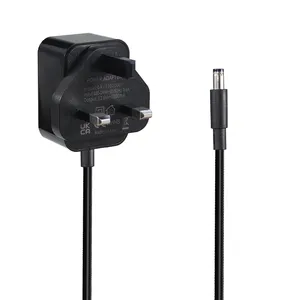 Transformador AC para DC montado na parede, cabo adaptador de fonte de alimentação UK 36W, carregador 12V 3A para monitor de computador