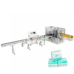 स्वचालित पेपर टी नैपकिन पैकेजिंग मशीन फेशियल टिश्यू पैकेजिंग मशीन