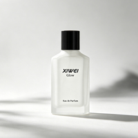 Vente en gros d'usine, personnalisation de flacons de parfum vides 30ml 50ml 100ml, flacon en verre rechargeable avec atomiseur, personnalisable avec la boîte