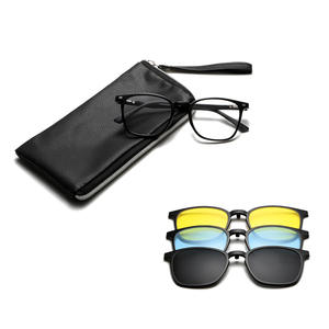 Nouvelles lunettes de soleil magnétiques pour femmes, monture noire TR90, verres TAC UV400 anti-reflets, pour la pêche et la conduite, trois-en-un, compatibles avec les verres correcteurs - Product Image 1