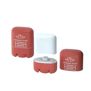75g Pp Oval şekil Deodorant tı boş doldurulabilir sopa kozmetik ambalaj için plastik kozmetik Deodorant tı tüp konteyner