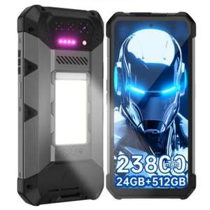 สมาร์ทโฟนเกมมิ่ง 8849 Hike Rugged Octa Core 12+512GB Android 15 แบตเตอรี่ 23800mAh LTE กันน้ำ กล้อง 50MP มองเห็นในที่มืด หน้าจอ LCD 6.79 นิ้ว - Product Image 4