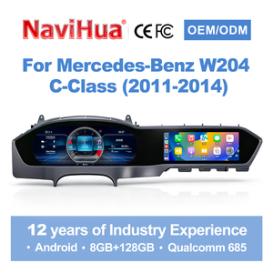 NaviHua New Design Car Upgrade Kit Android Car Radio Multimedia Carplay Digital Cluster for Mercedes-Benz C Class W204 2011-2014 - Product Image 1