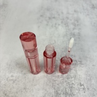 Tubes transparents en PETG/AS pour gloss à lèvres, emballage cosmétique cylindrique, conteneur pour huile à lèvres, flacon vide