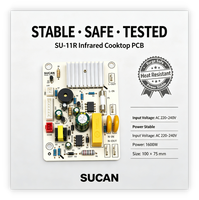 Carte mère PCB principale SUCAN SU 11R pour cuisinière infrarouge, avec contrôle intelligent du ventilateur, circuit imprimé durable pour l'assemblage de la cuisinière