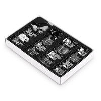 Ensemble de 16 pièces de rechange pour Machine à coudre, pied presseur, ourlet, accessoires pour Machine à coudre Brother Singer