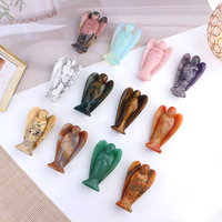 Figurines d'anges et archanges en pierre de quartz naturelle sculptées à la main pour la décoration - Vente en gros