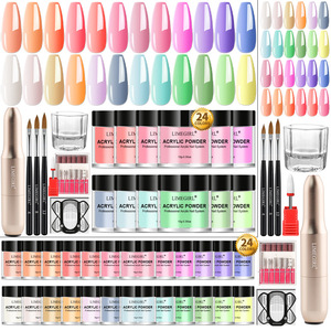 Kit de soin des pieds avec <span class=keywords><strong>gel</strong></span> vernis à ongles et lampe UV, ensemble de poudre acrylique 30 couleurs et liquide, outils de manucure - Product Image 5