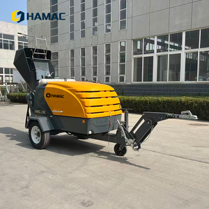 เครื่องพ่นปูนดีเซลเคลื่อนที่ HAMAC สีเหลือง แบบกึ่งแห้ง สำหรับงานก่อสร้าง - Product Image 5