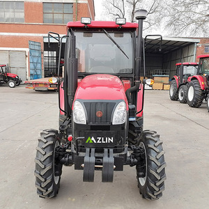 รถแทรกเตอร์ฟาร์ม 4x4 รถแทรกเตอร์ล้อยางสำหรับการเกษตร รถแทรกเตอร์ฟาร์ม 50 แรงม้า 60 แรงม้า รถแทรกเตอร์ขนาดเล็ก พร้อมที่ตักด้านหน้าและรถขุดด้านหลัง - Product Image 2