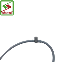 Goutteur blanc en PVC avec flèche de tube pour système d'irrigation à effet de serre Kit de connecteur en T en plastique pour tuyau d'eau