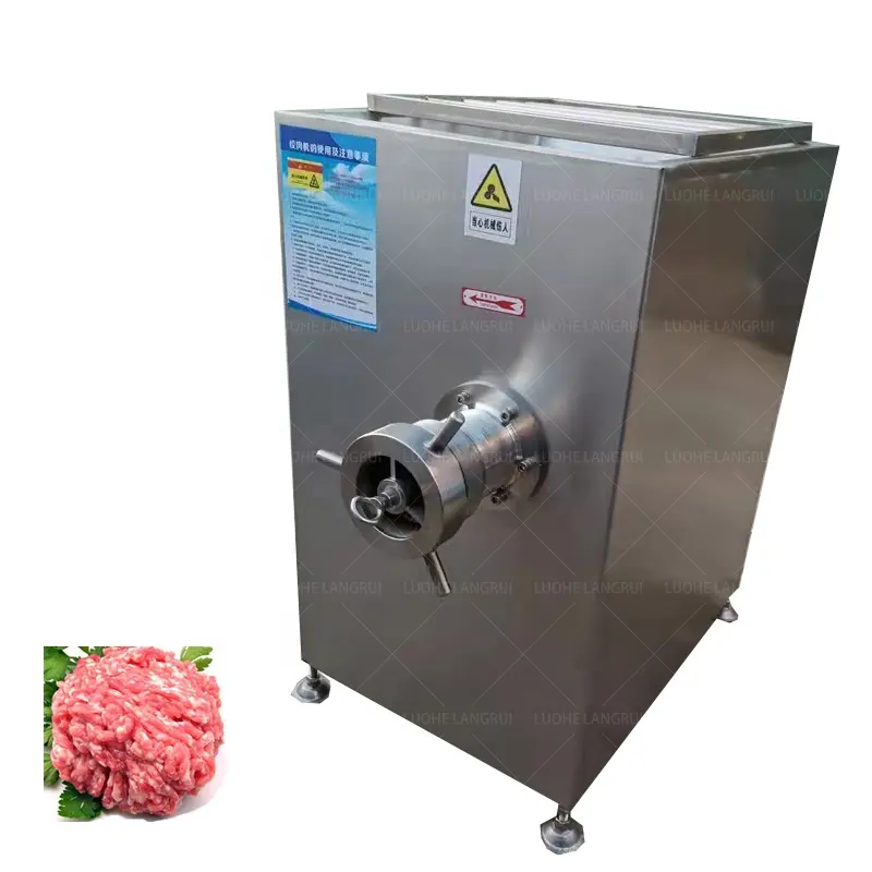 500kg all'ora tritacarne di pollo congelato macchina industriale con tritacarne