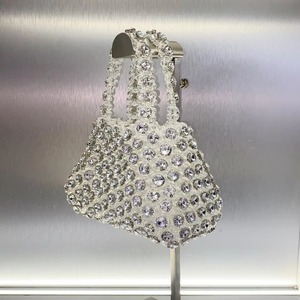 Women Bucket Clutch <b>Bags</b> Diamond-<b>Studded</b> Evening <b>Bag</b> Rhinestone Handbags Wallets Evening <b>Bag</b> for Wedding - Product Image 4