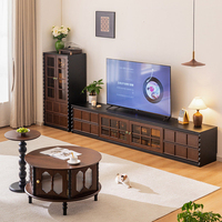 Meuble de rangement en bois, armoires de présentation, meubles de salon, nouveau design, meuble TV avec ensemble de table basse, buffet