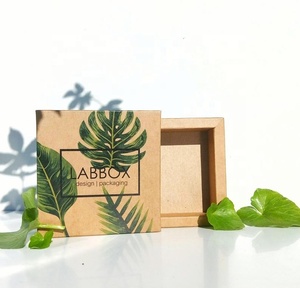 Custom Kraft Paper Box Jewelry Branded Packaging Soap Box with Lid
