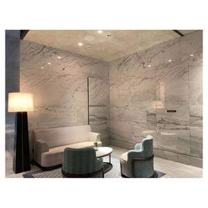 Azulejos de pared Beige de alta calidad personalizados <span class=keywords><strong>Prima</strong></span> Panel de pared Losa grande Azulejo pulido Piedra de lujo - Product Image 3