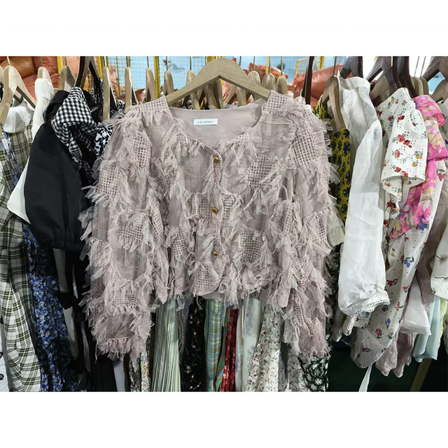 Top Quality Second Hand Cotton Blouse for Women Used Clothes Bales Vintage Shirt Wholesale Used Clothes